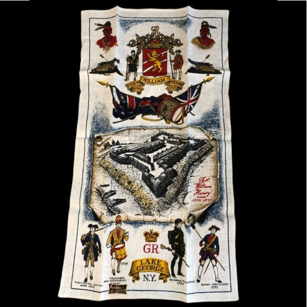 Fort William Henry Vintage Kay Dee Linen Tea Towel